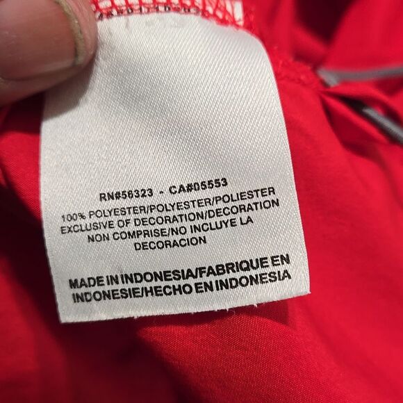 Rutgers Men's Scarlet Knights Red Black Windbreaker Shirt Nike Sz 3XL Golf Sport - Picture 10 of 10